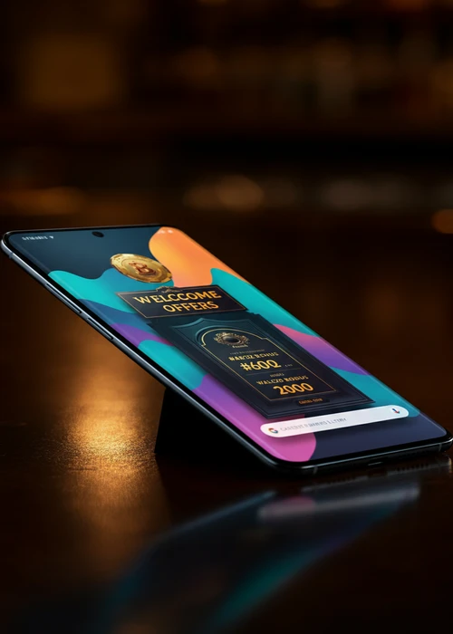 Bannière promotionnelle des bonus généreux d'AllySpin Casino affichant des symboles de gains et des tours gratuits.